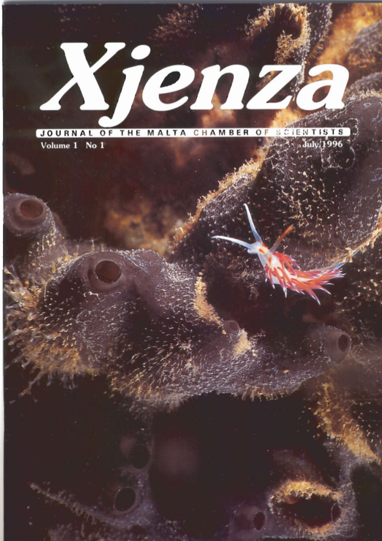 Xjenza Vol. 1 Iss. 1 - July 1996